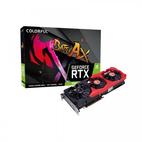 Colorful Geforce RTX 3060 BATTLE AX NB 12G-V 12GB GDDR6 Graphics Card Colorful Geforce RTX 3060 BATTLE AX NB 12G-V 12GB GDDR6 Graphics Card